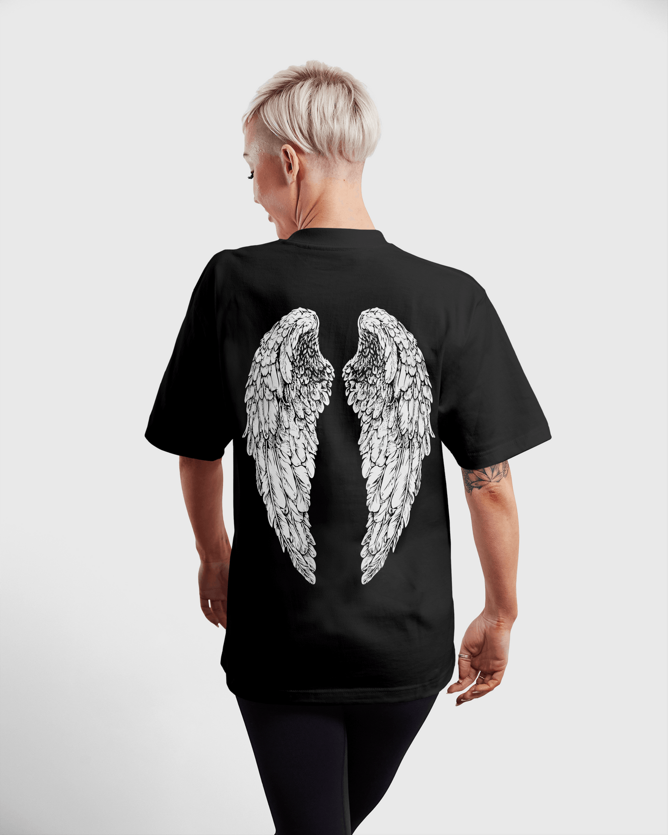 PRDGY Angel Wings Oversized T-Shirt - PRDGY
