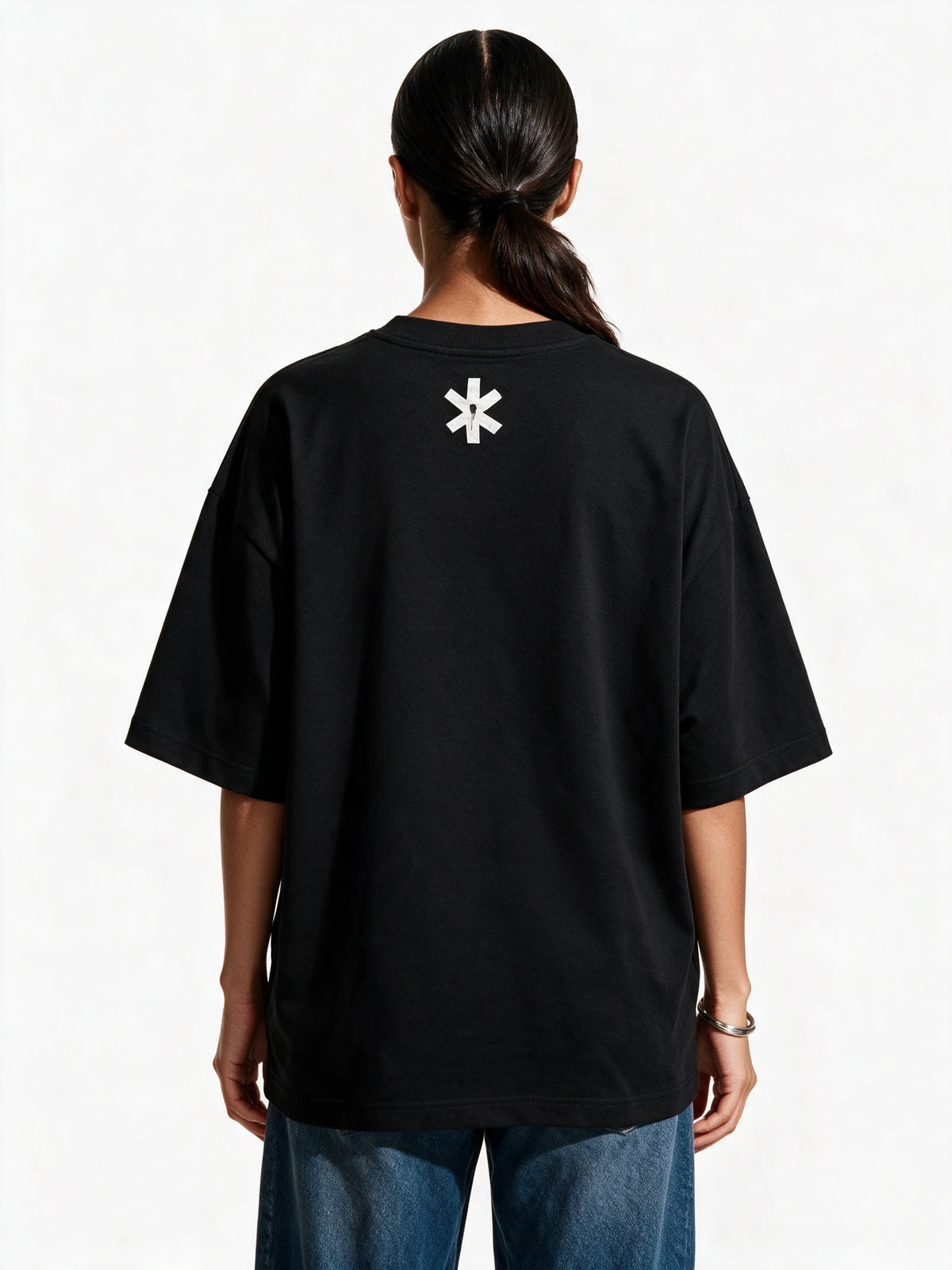 Attitude Statement Oversized T-shirt — back view of T-shirt
