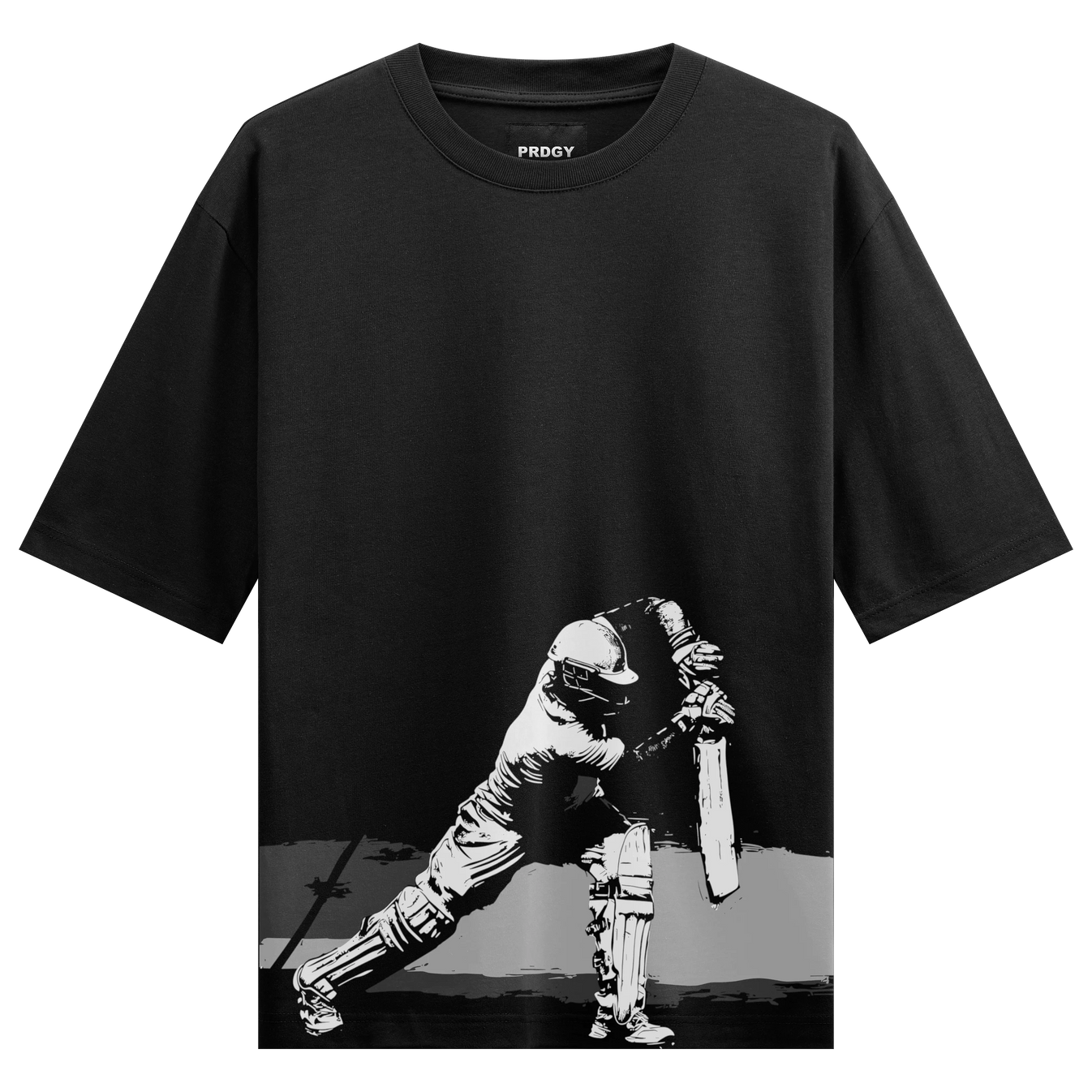Cricket artwork on PRDGY oversized t-shirt