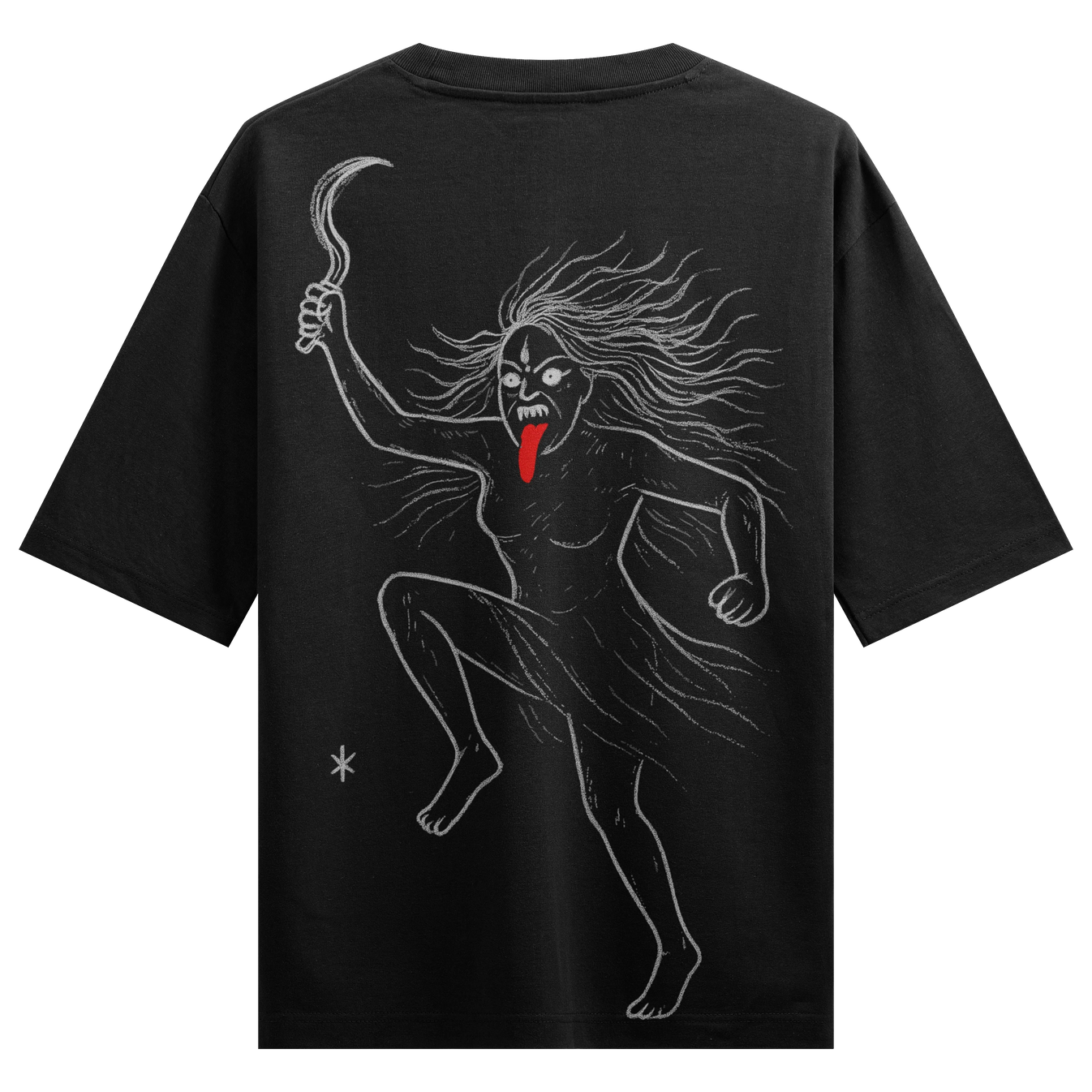 Kali artwork on PRDGY oversized t-shirt