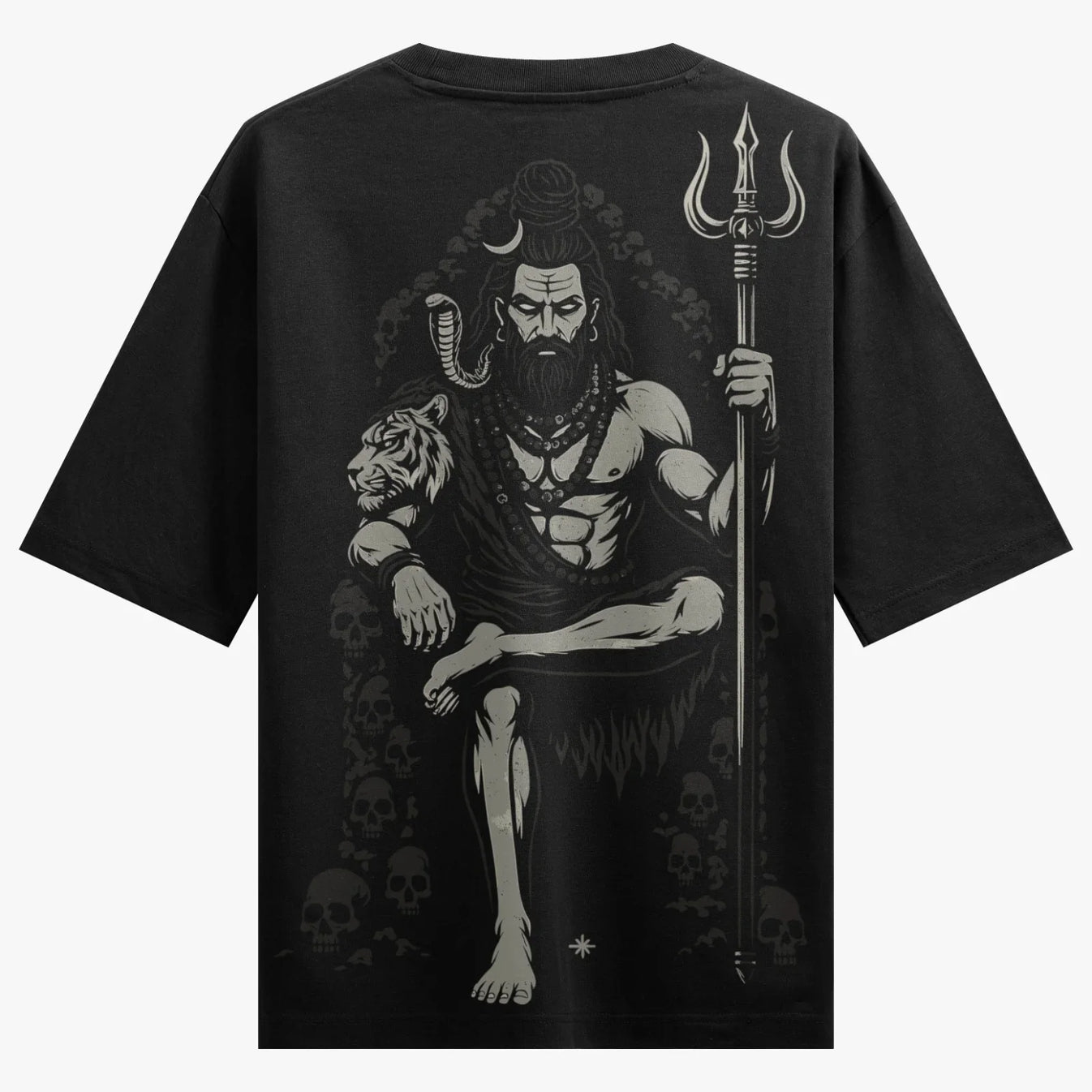 Shiva artwork on PRDGY oversized t-shirt