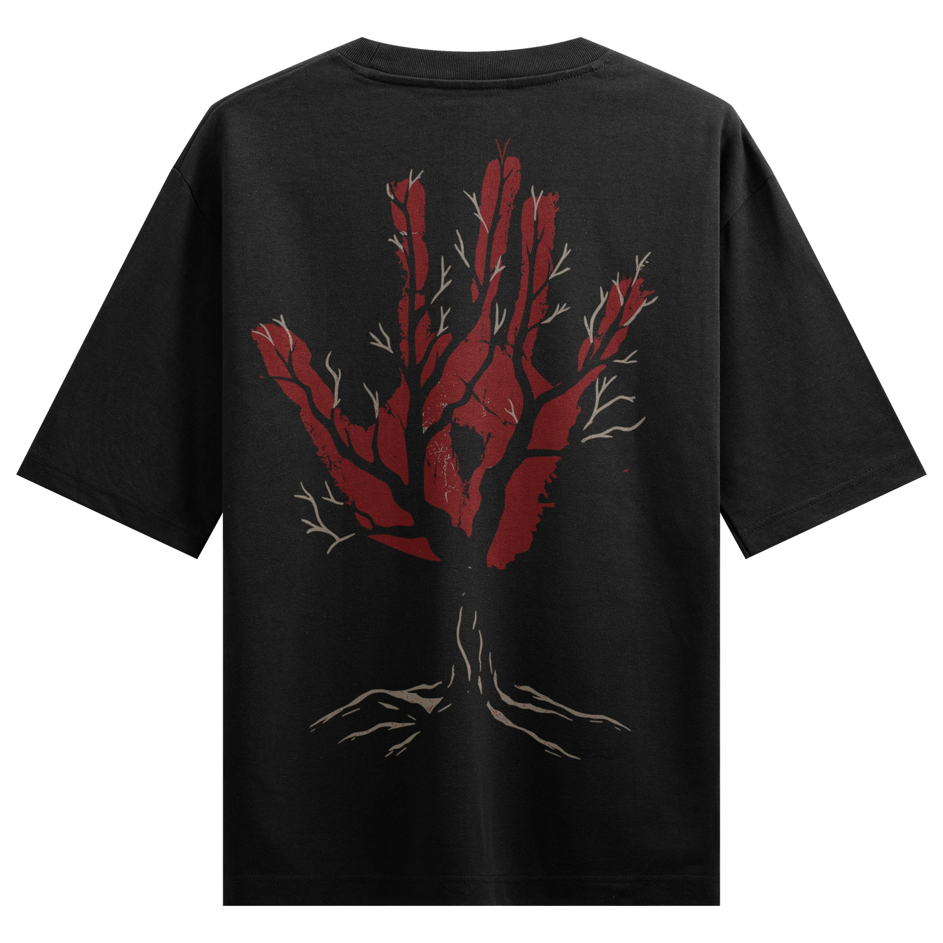 Tree Of Life artwork on PRDGY oversized t-shirt