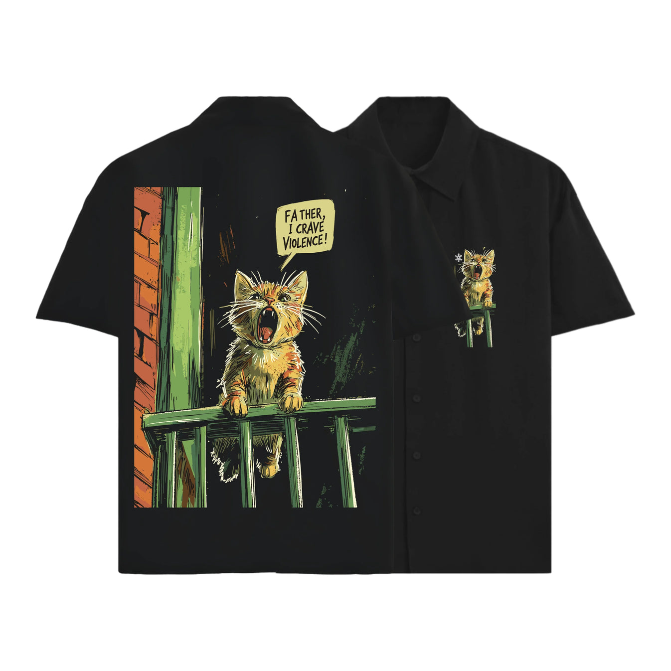 PRDGY BLOODLUST BABY Oversized Half-Shirt - PRDGY