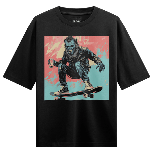Prdgy Boarder Front Oversized T-Shirt - PRDGY