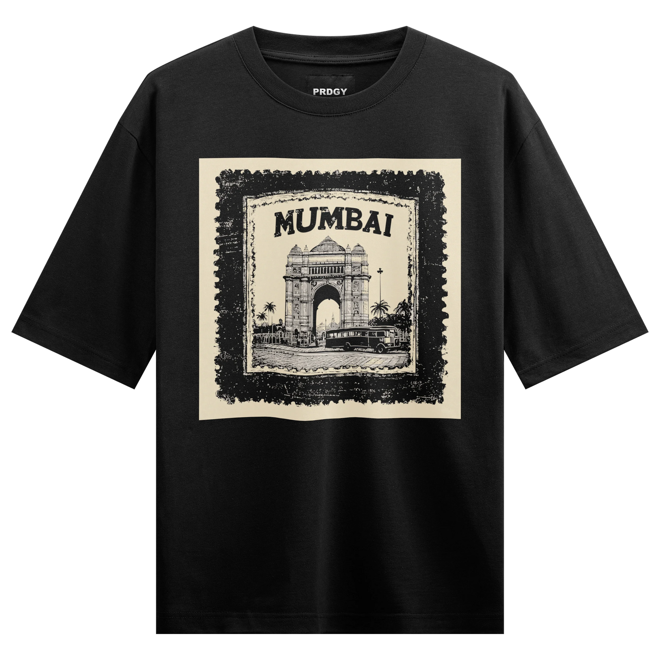 Gateway Of India artwork on PRDGY oversized t-shirt