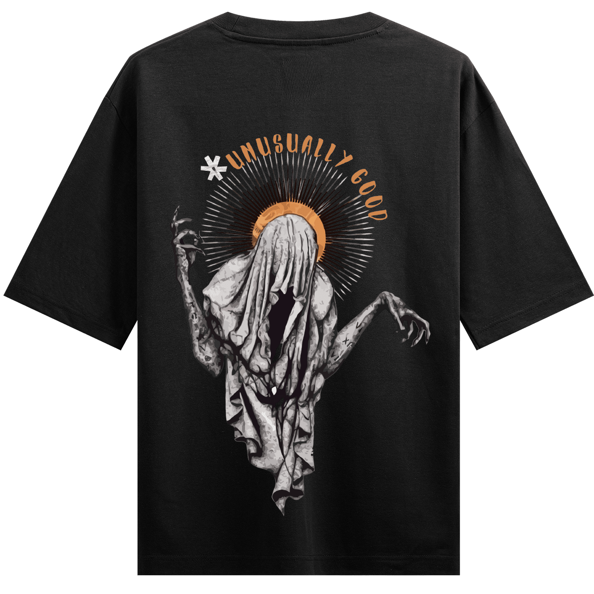 UNUSUALLY GOOD artwork on PRDGY oversized t-shirt