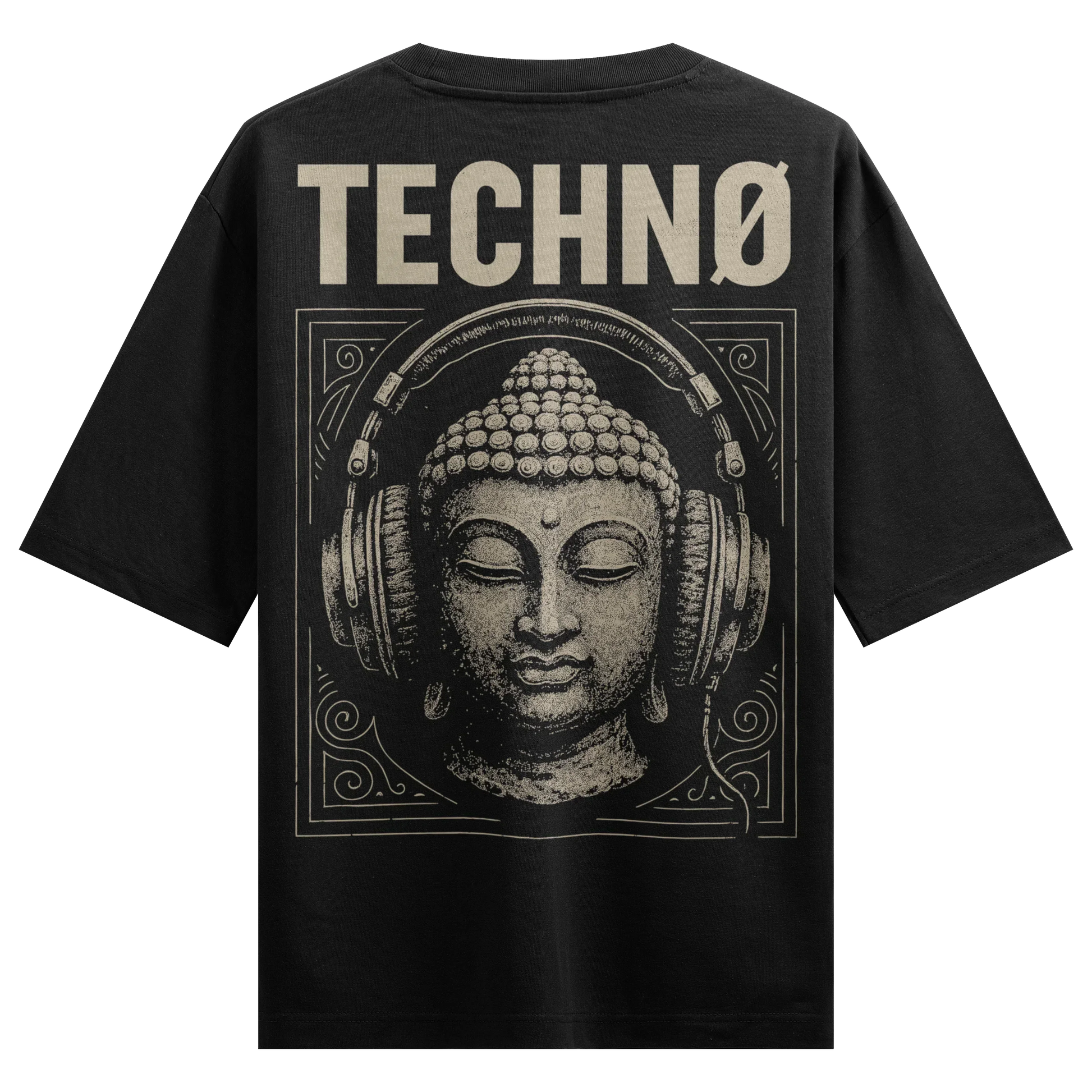 PRDGY Buddha Dropped the Beat Oversized T-Shirt - PRDGY