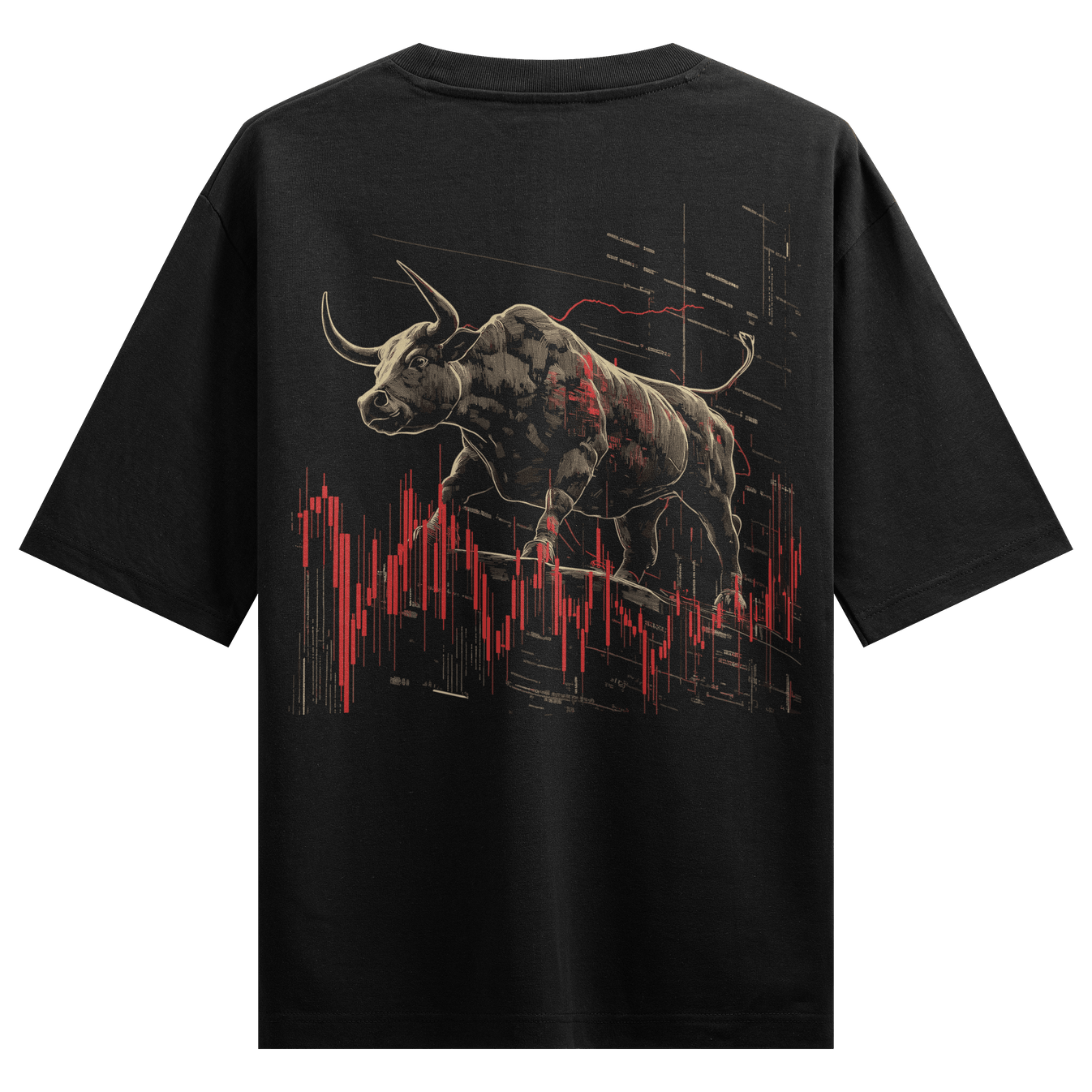 Bull artwork on PRDGY oversized t-shirt