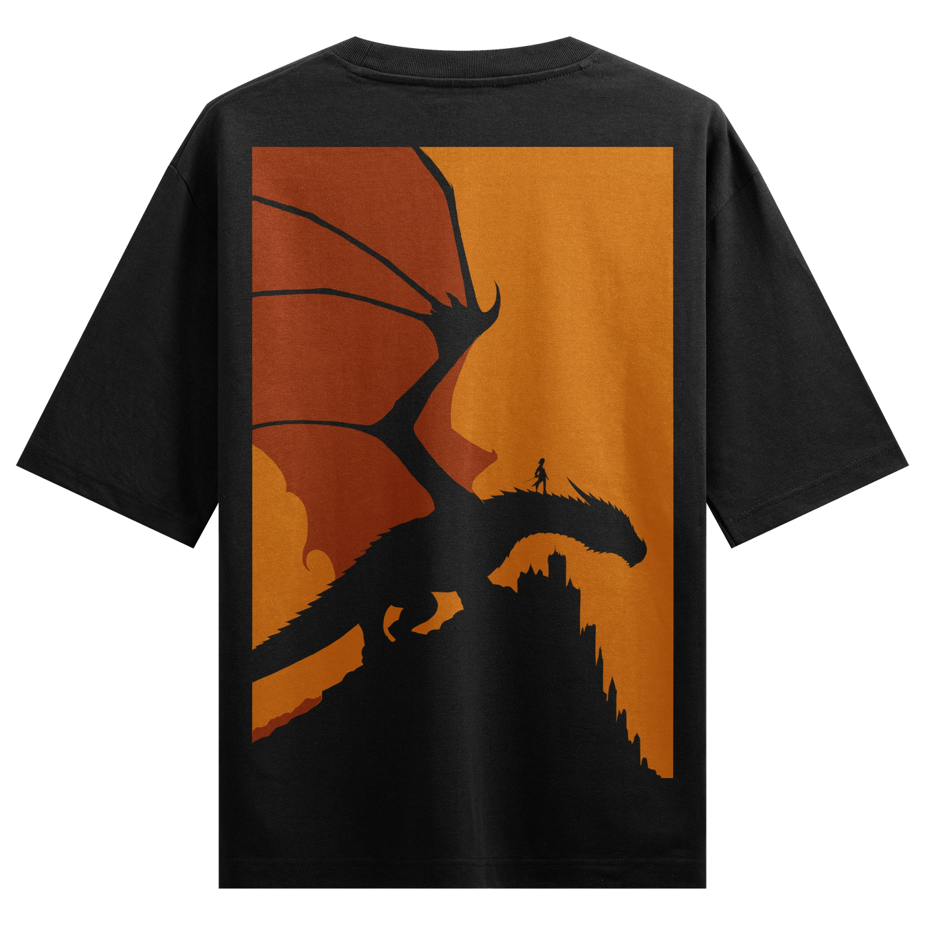 Dragon artwork on PRDGY oversized t-shirt