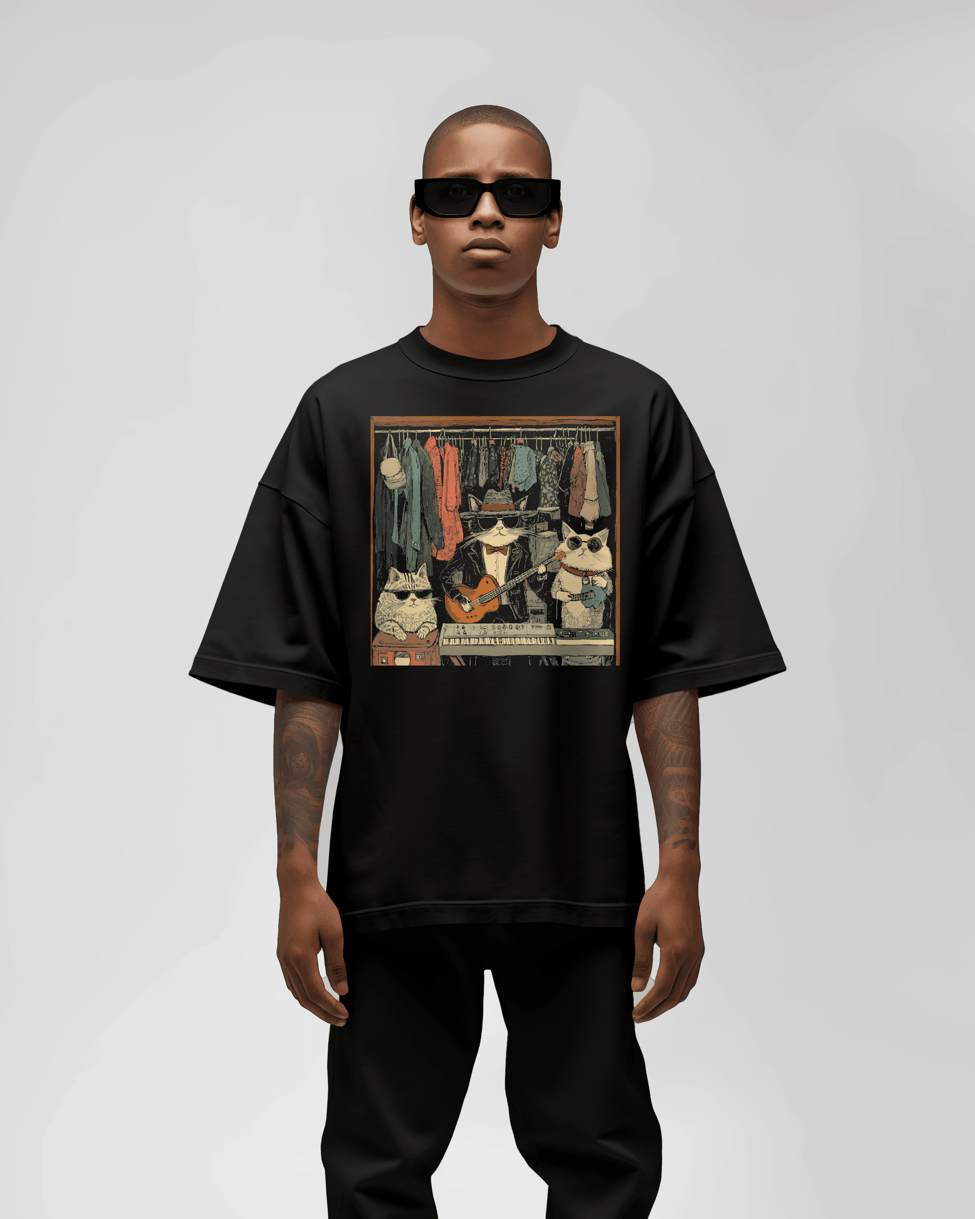 Prdgy Closet Concert Front Oversized T-Shirt - PRDGY