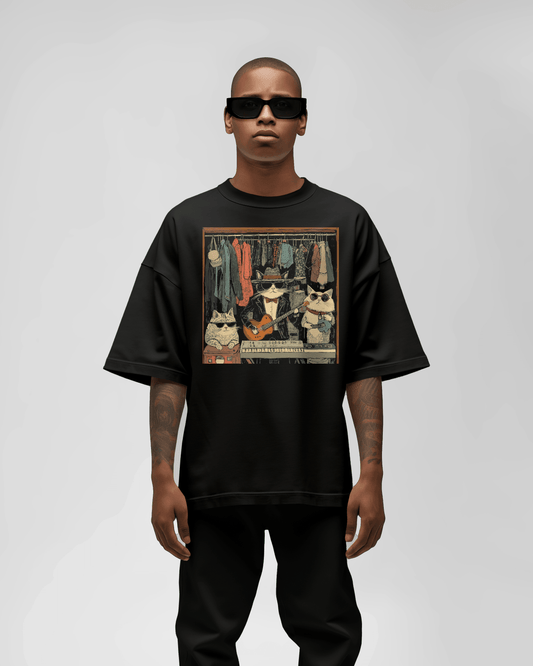 Prdgy Closet Concert Front Oversized T-Shirt - PRDGY