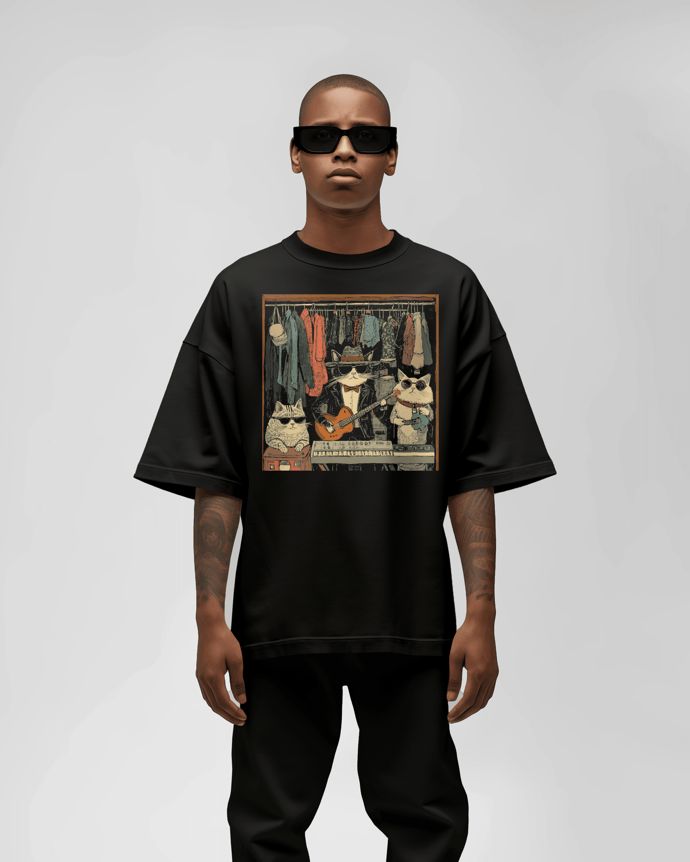 Prdgy Closet Concert Front Oversized T-Shirt - PRDGY