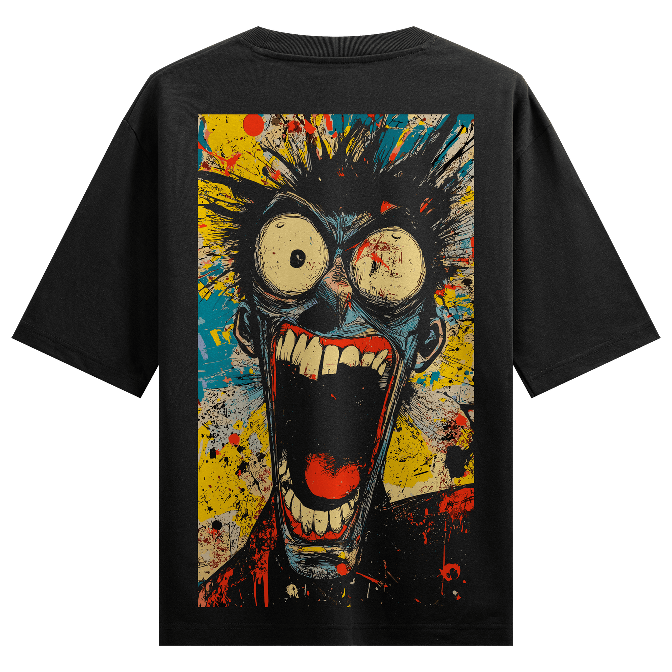Scream artwork on PRDGY oversized t-shirt