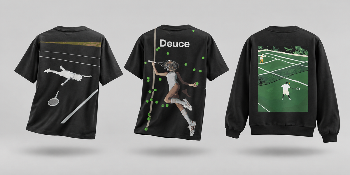 tennis — three bestselling designs from the last 90 days