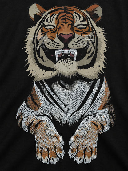 Dripping But Dangerous Oversized T-Shirt — printed artwork close-up