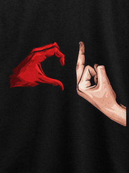 Beraham Prajati Oversized T-shirt — printed artwork close-up