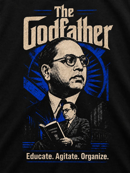 PRDGY The Godfather Oversized T-shirt — printed artwork close-up