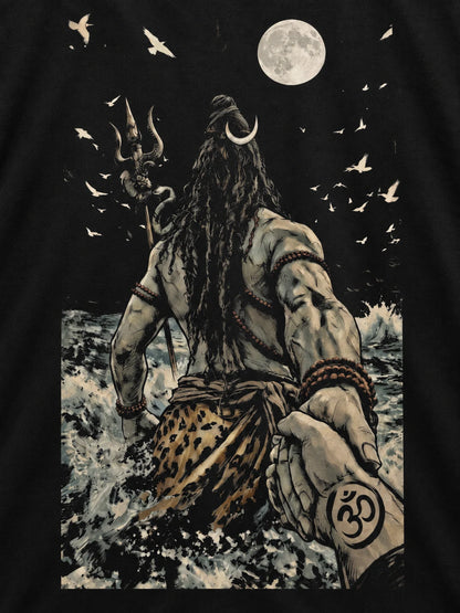 PRDGY Divine's Grip Oversized T-shirt — printed artwork close-up