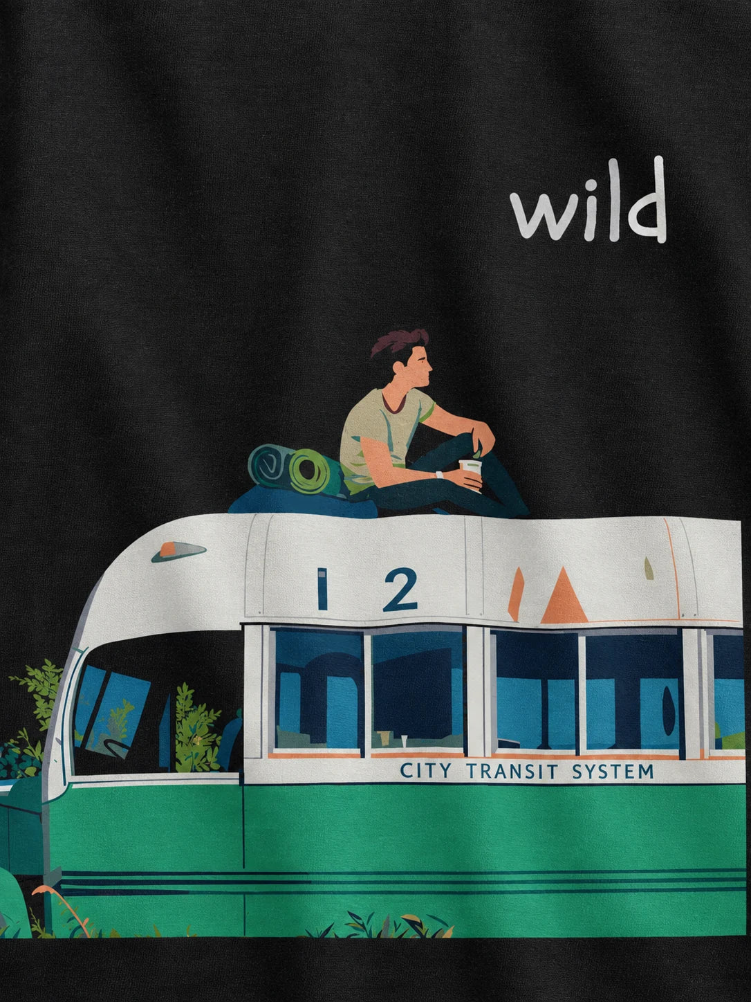 Adventure Awaits — printed artwork close-up