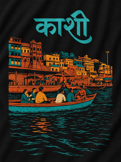 Eternal Kashi / Collar shirt — printed artwork close-up
