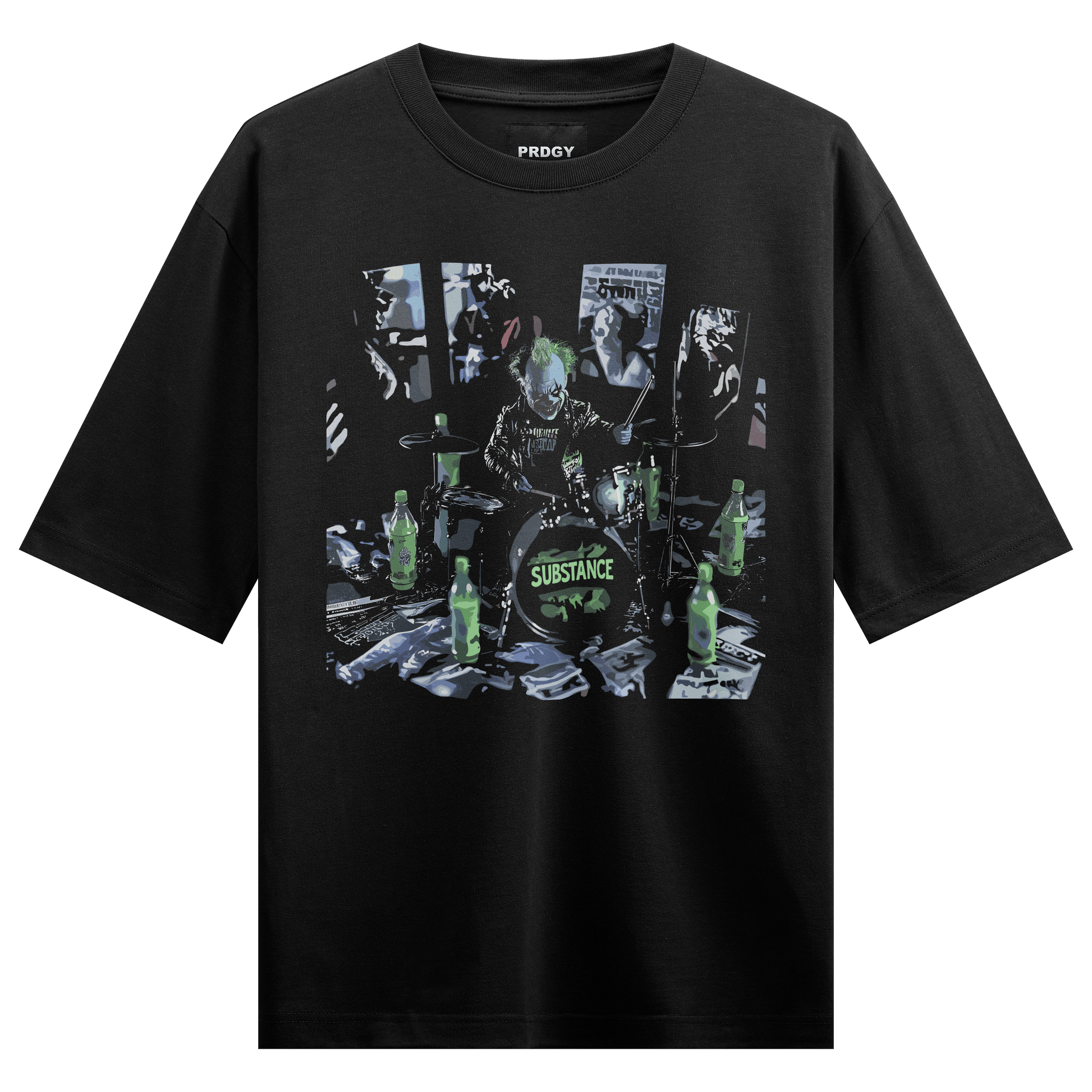 Prdgy Drummer Front Oversized T-Shirt - PRDGY