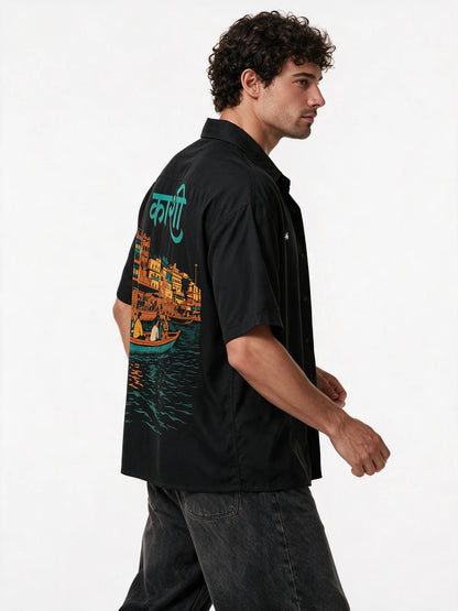 Eternal Kashi / Collar shirt — angle view