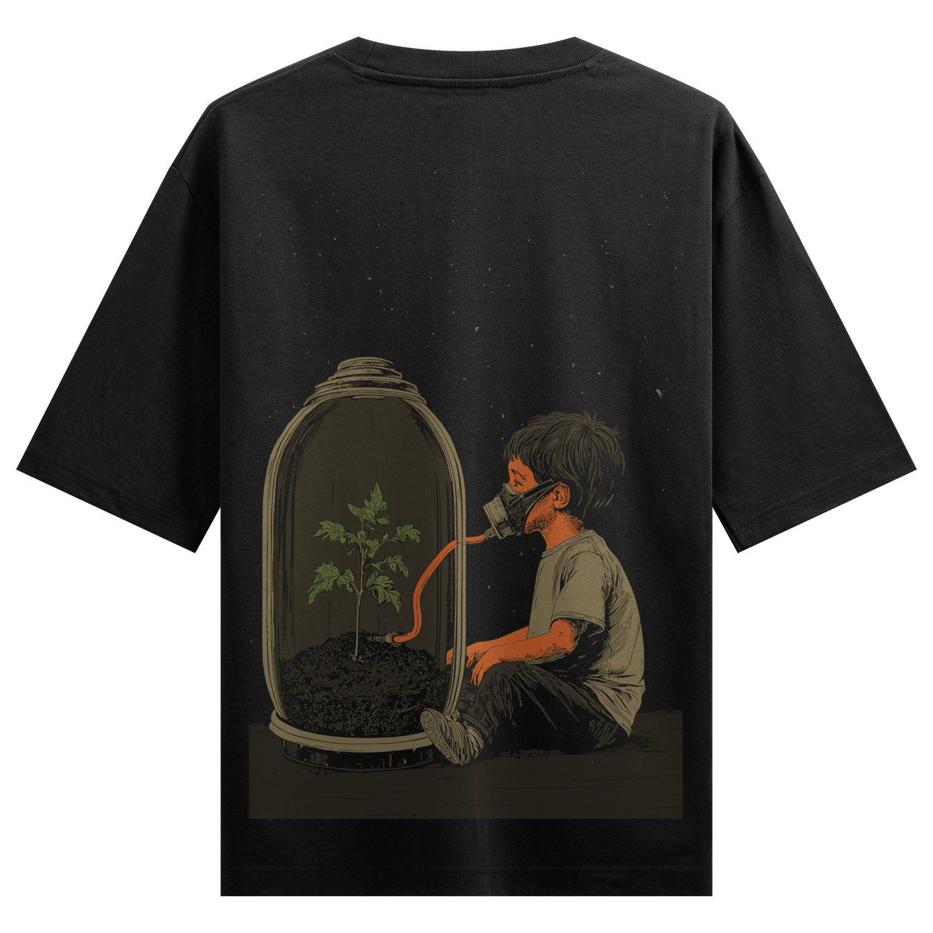 Environmentalism artwork on PRDGY oversized t-shirt