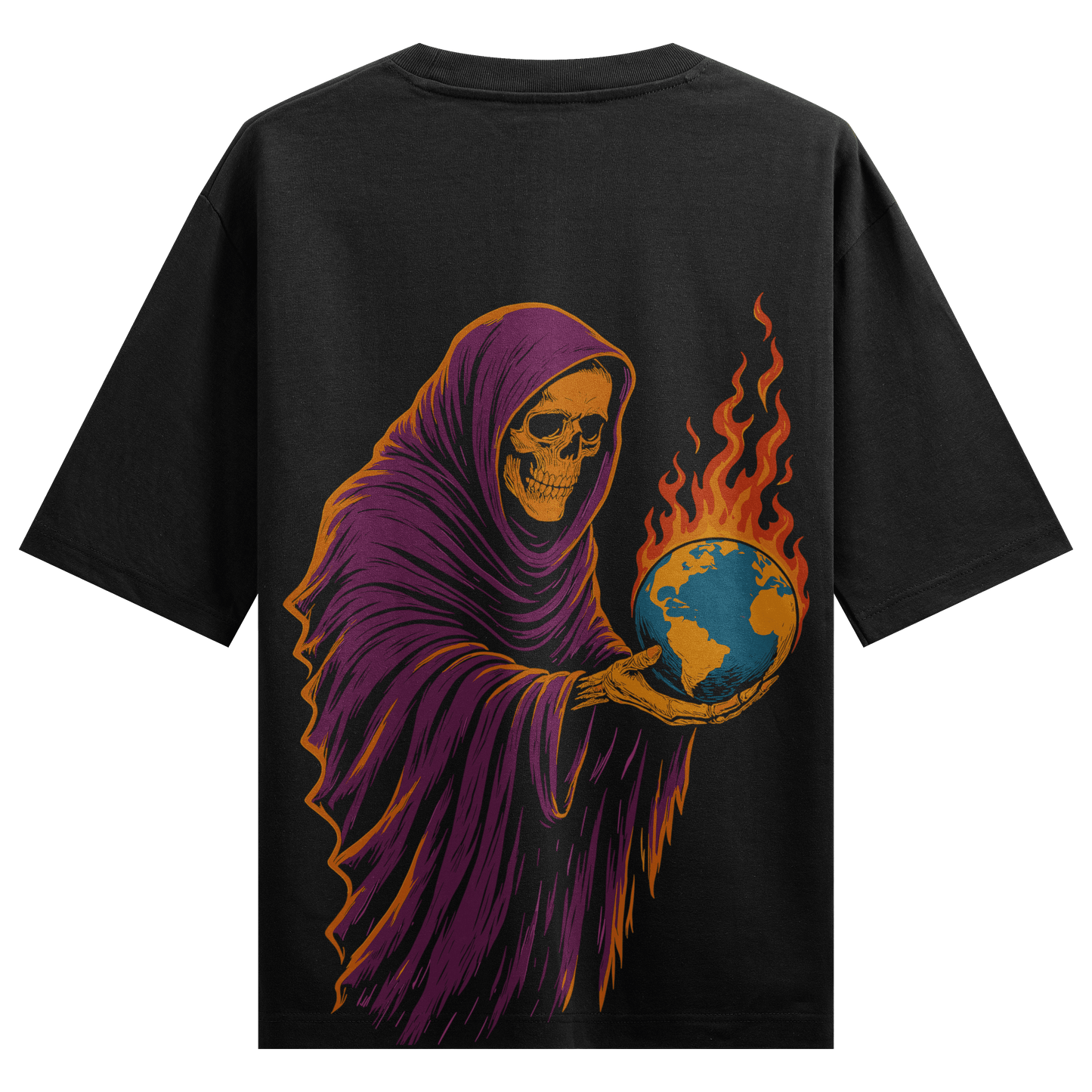 Prdgy Global Yamraaj Back Oversized T-Shirt - PRDGY