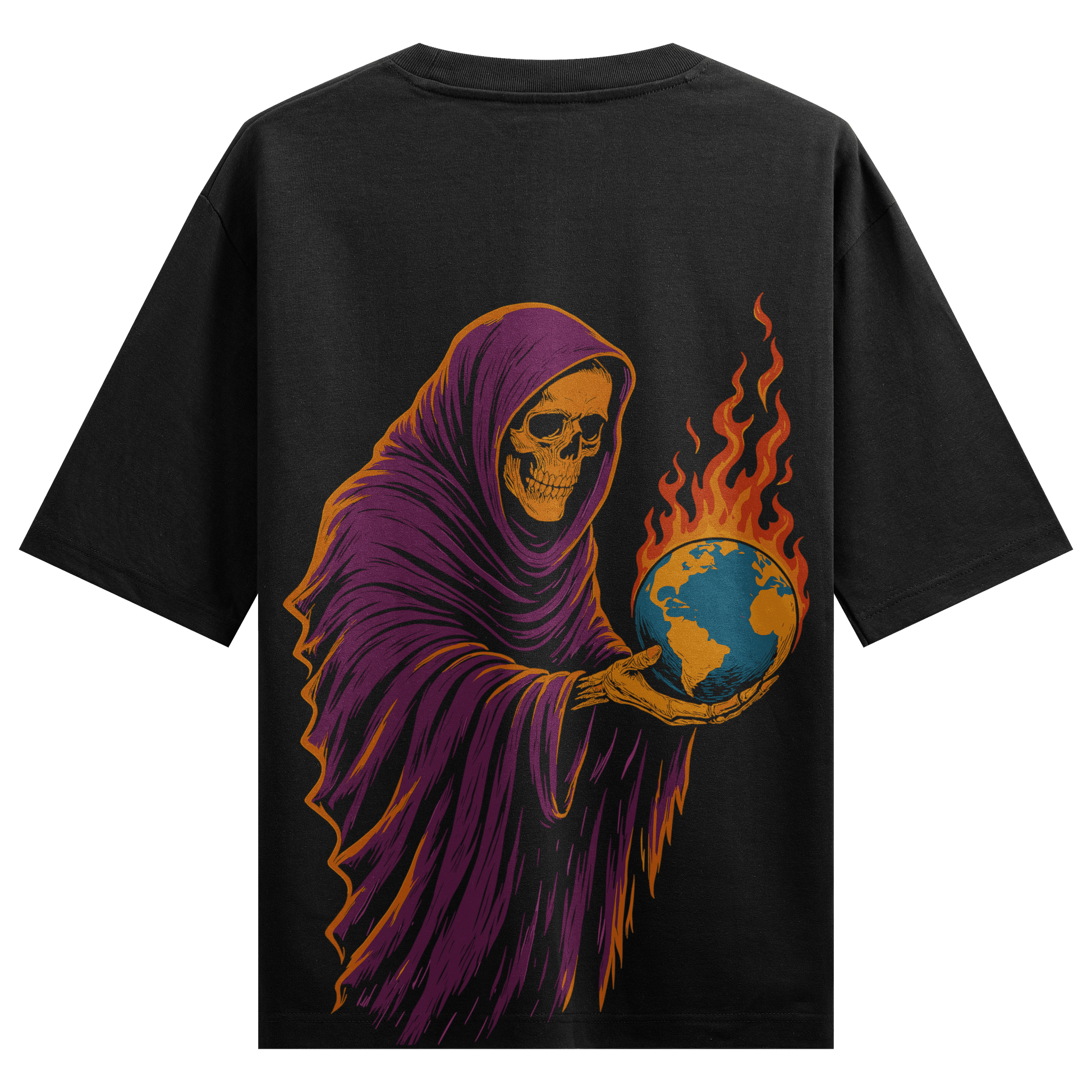 Prdgy Global Yamraaj Back Oversized T-Shirt - PRDGY