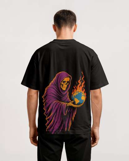 Prdgy Global Yamraaj Back Oversized T-Shirt - PRDGY