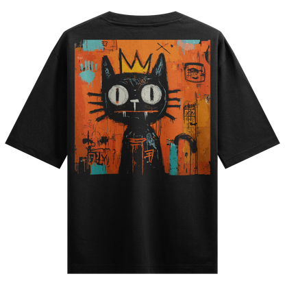 PRDGY Graffiti Cat Oversized T-Shirt - PRDGY