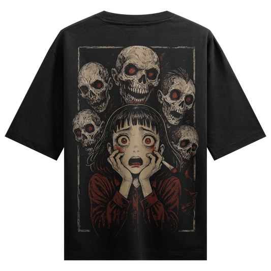 PRDGY Haunted Thoughts Oversized T-Shirt - PRDGY