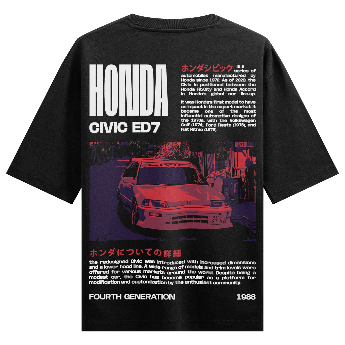 UNCLASSIFIED artwork on PRDGY oversized t-shirt
