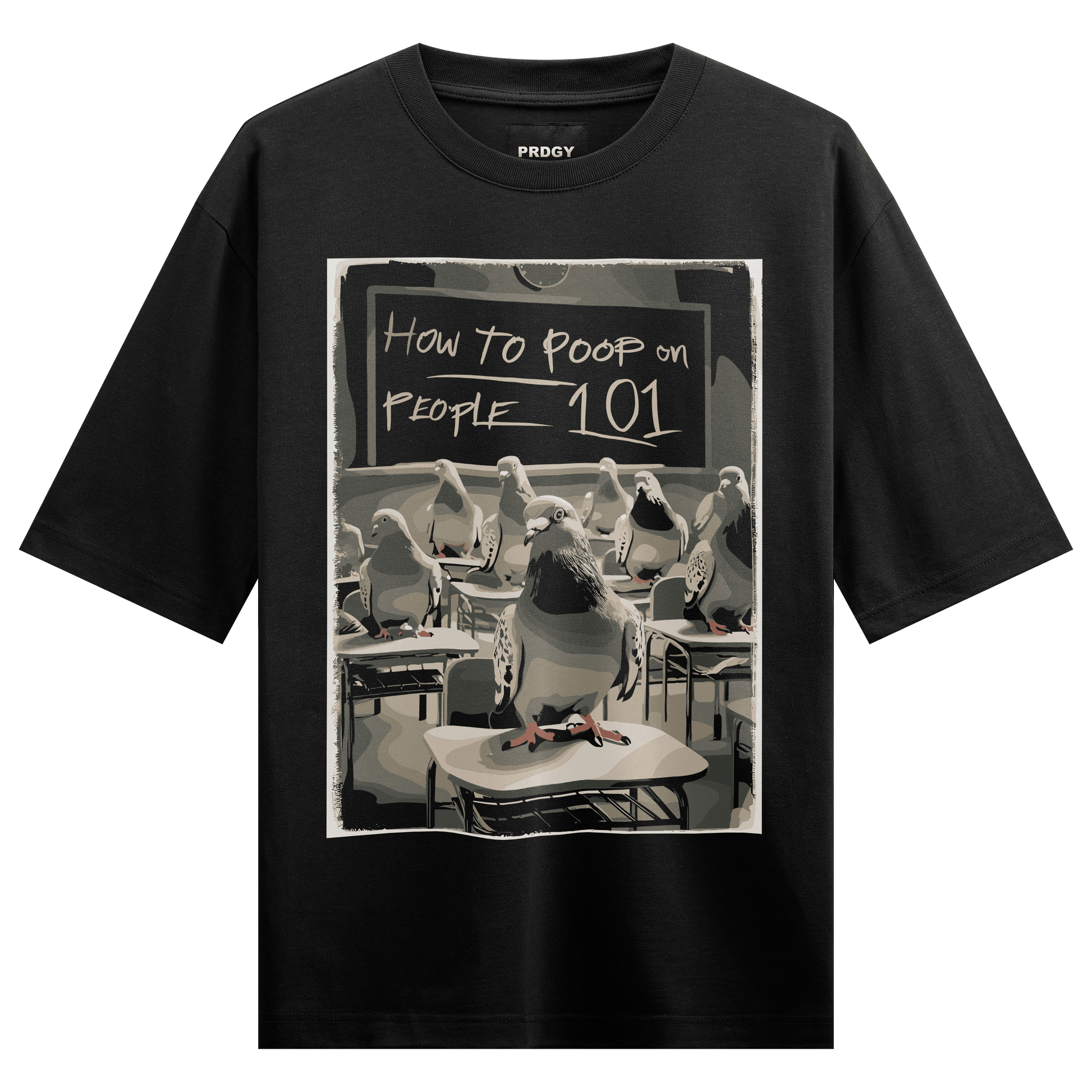 Prdgy Kabootar Front Oversized T-Shirt - PRDGY