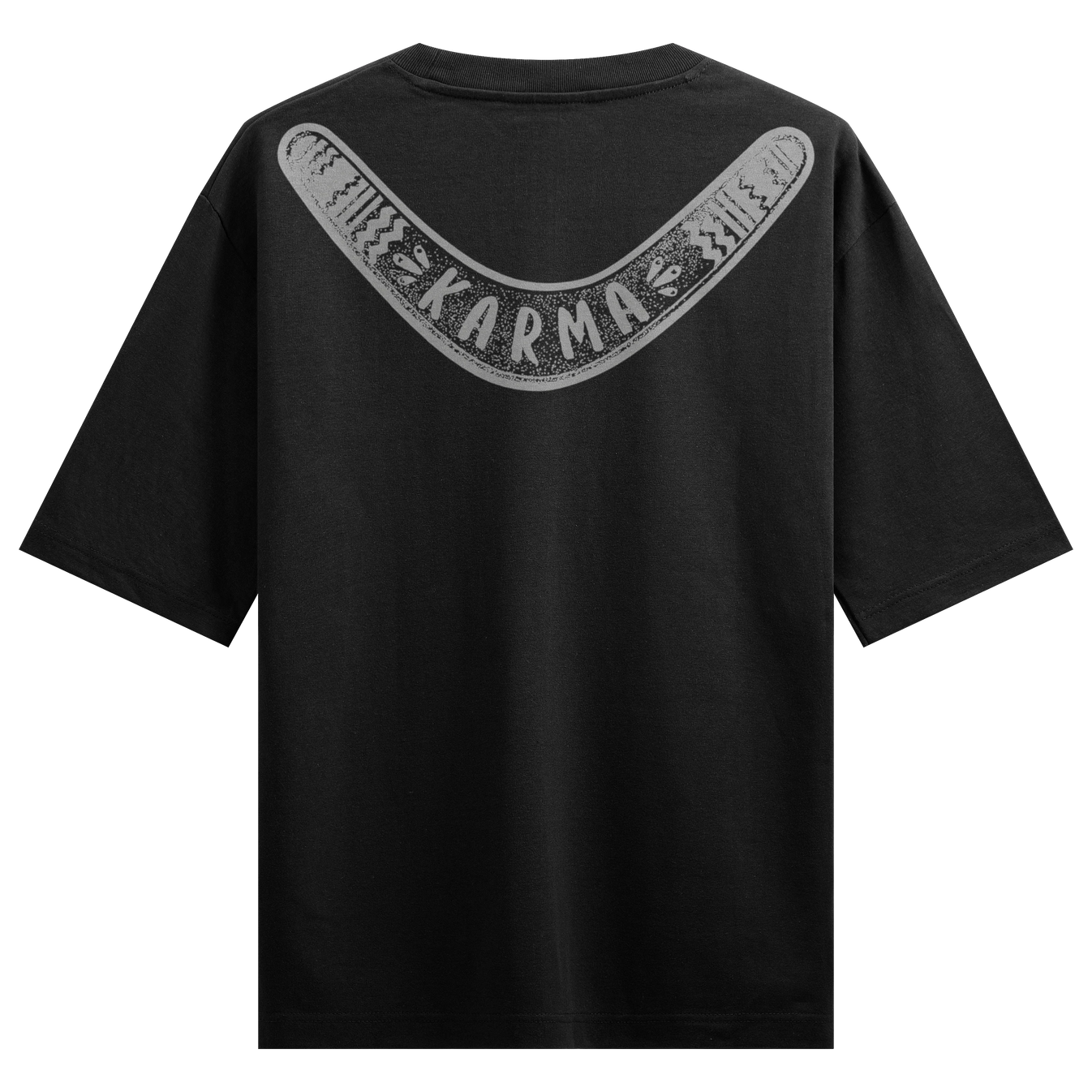 Karma artwork on PRDGY oversized t-shirt