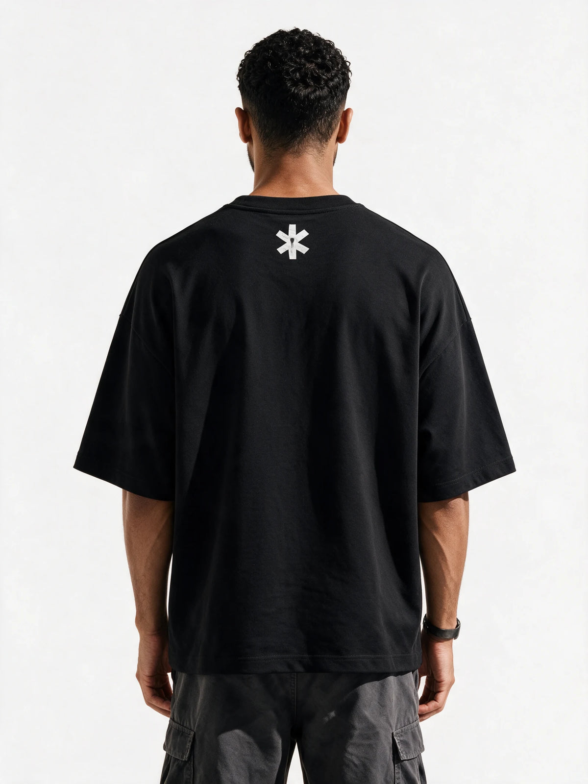 PRDGY Koond Buddhi Oversized T-shirt — back view of T-shirt
