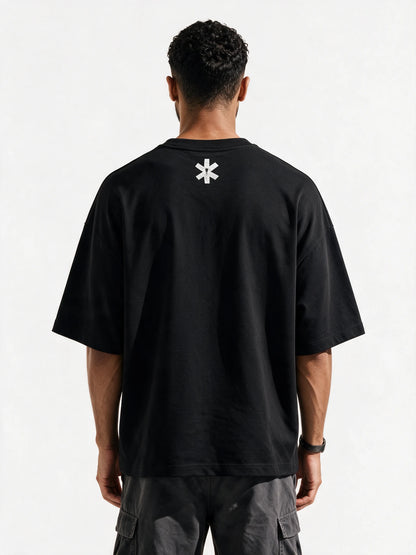 PRDGY Koond Buddhi Oversized T-shirt — back view of T-shirt
