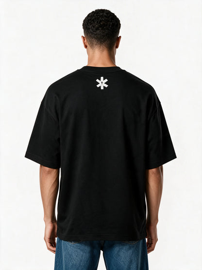 PRDGY Ladder Humor Oversized T-shirt — back view of T-shirt