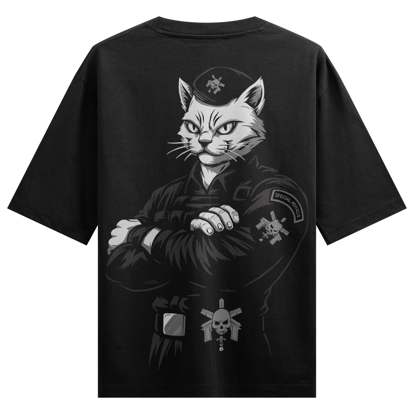 SPECIAL FORCES artwork on PRDGY oversized t-shirt