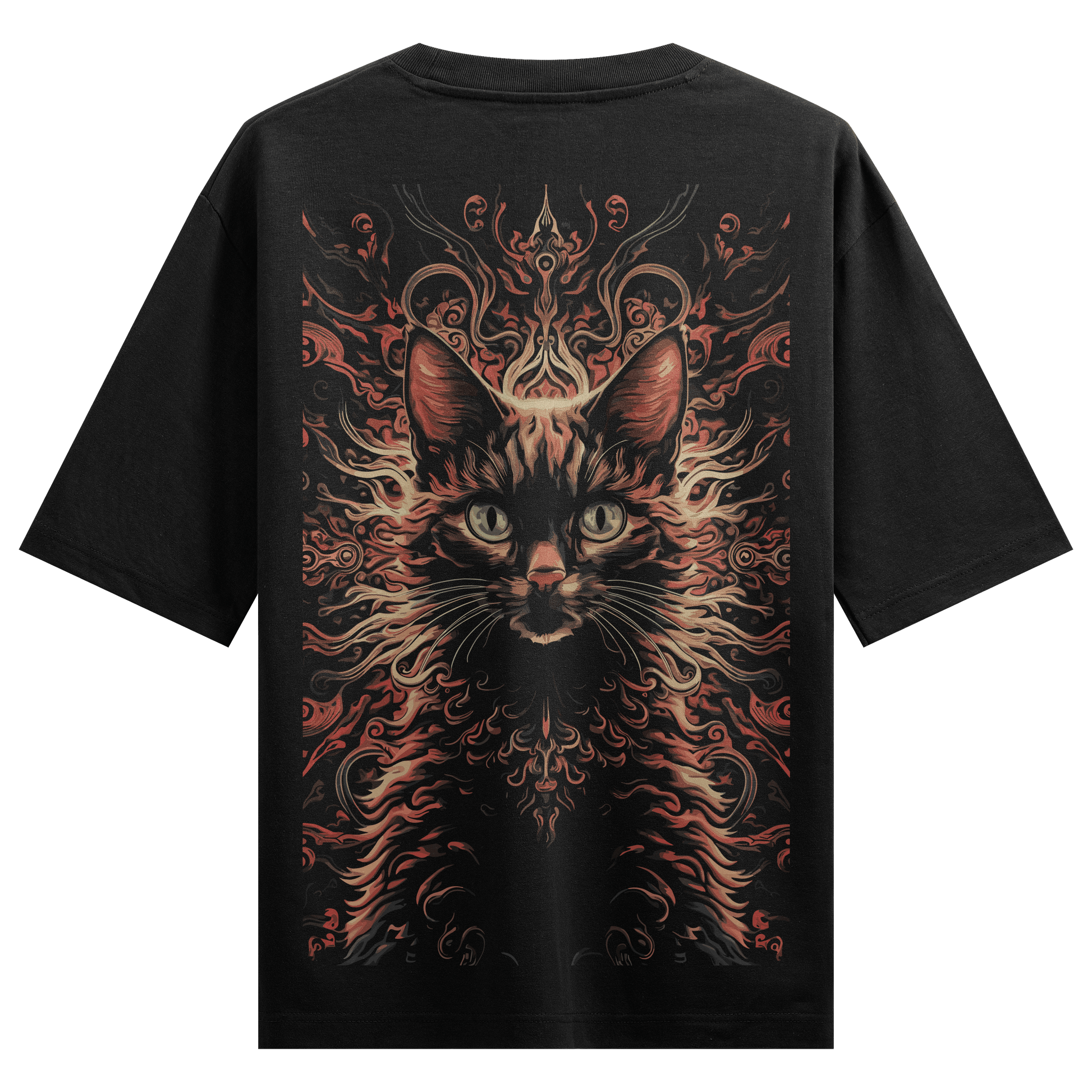 Prdgy Meowllusion Back Oversized T-Shirt - PRDGY