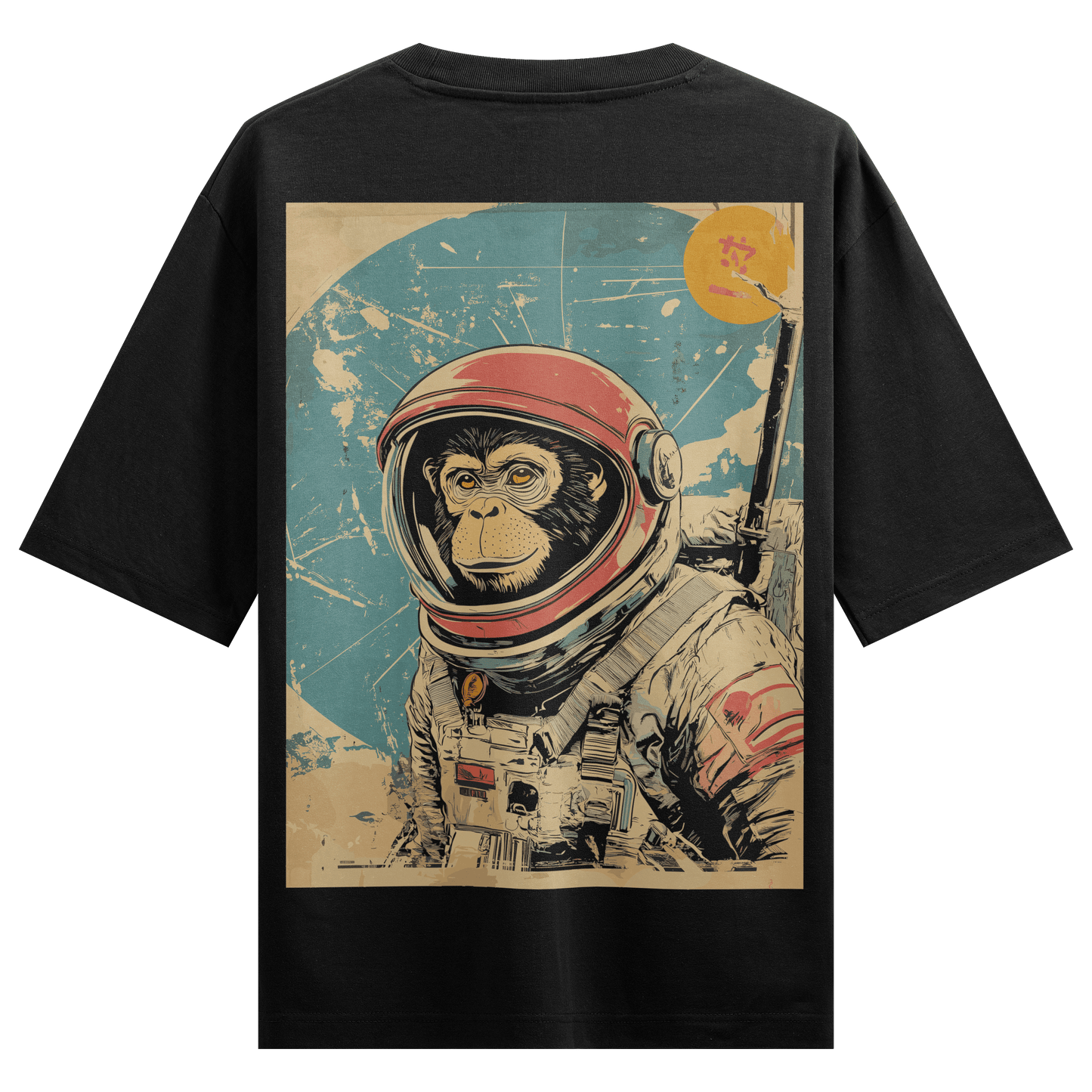 Prdgy Monkey Martian Back Oversized T-Shirt - PRDGY