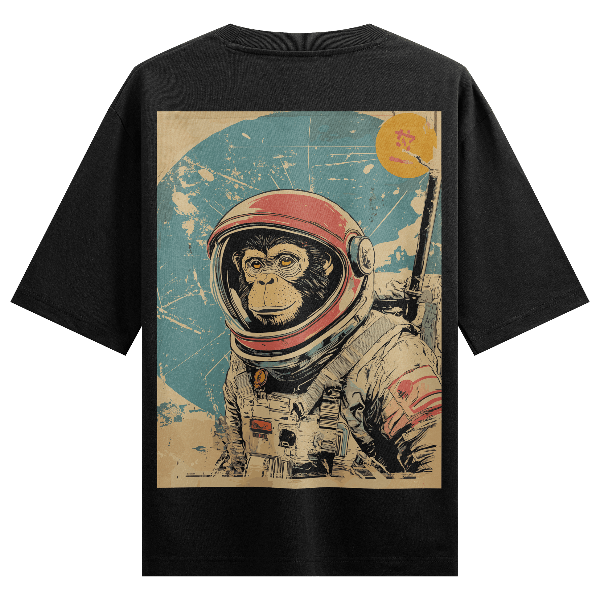 Prdgy Monkey Martian Back Oversized T-Shirt - PRDGY