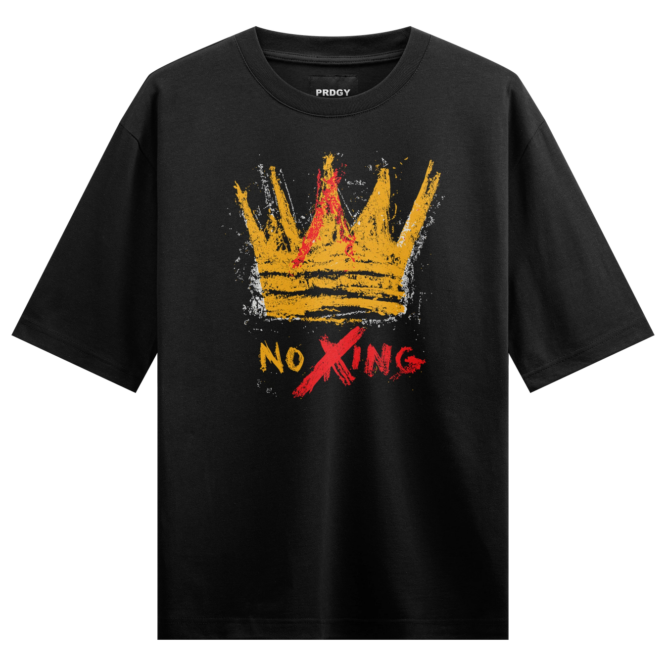 NO XING artwork on PRDGY oversized t-shirt