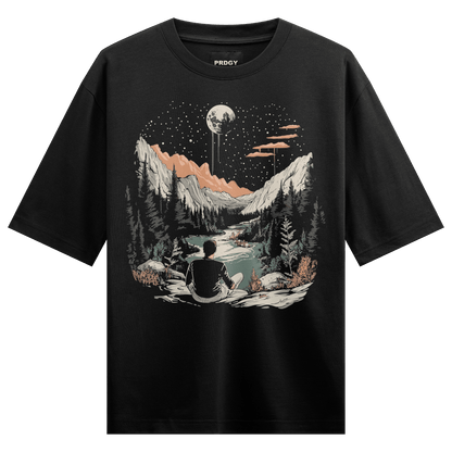 Prdgy NOT LOST, JUST FAR Front Oversized T-Shirt - PRDGY