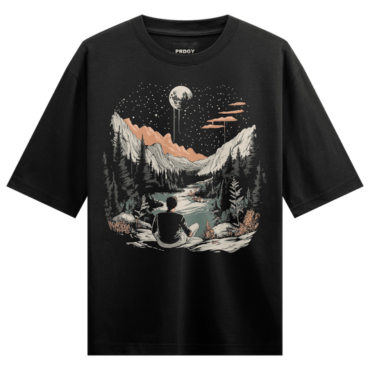 Prdgy NOT LOST, JUST FAR Front Oversized T-Shirt - PRDGY