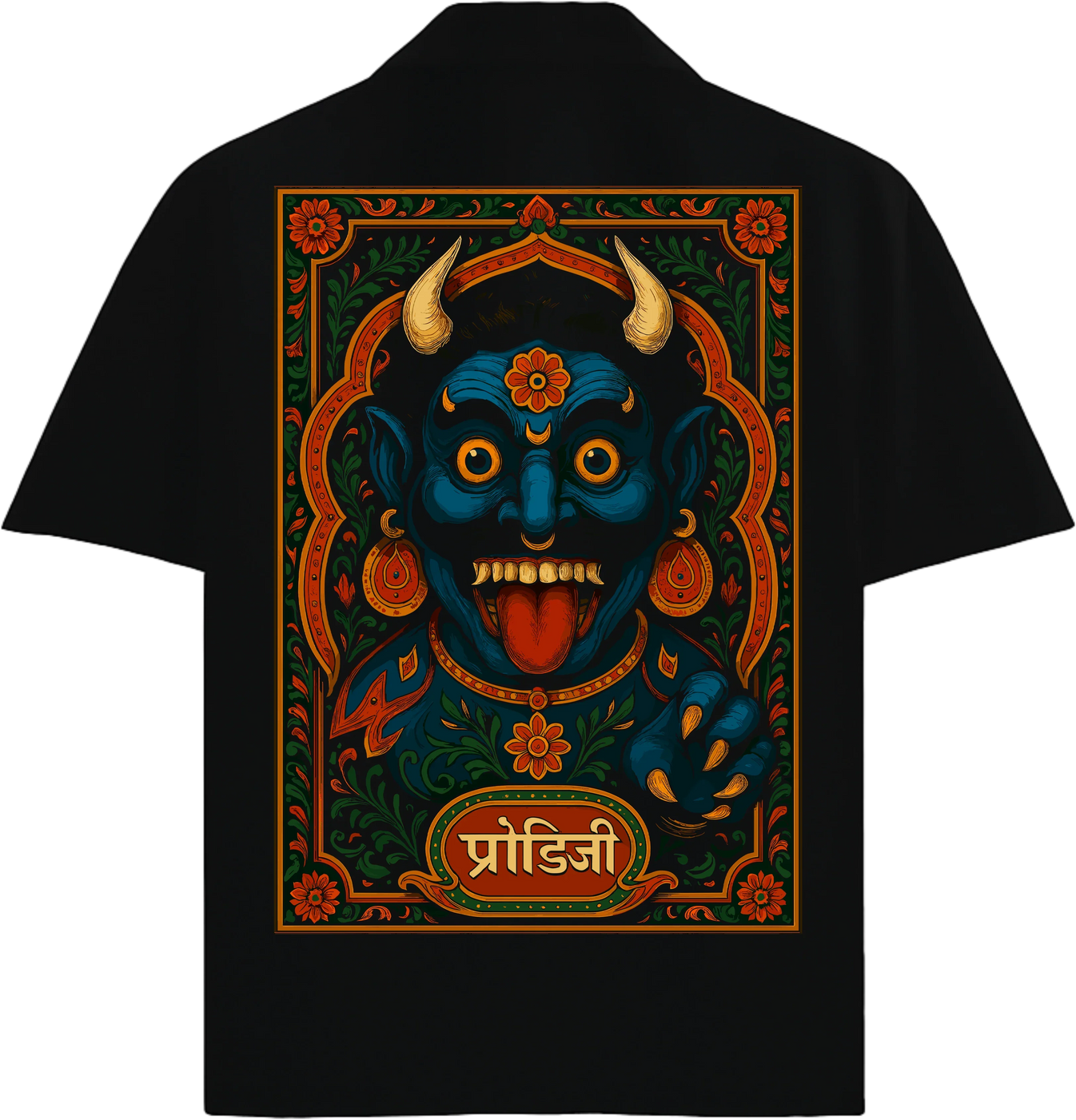 Rakshasa artwork on PRDGY oversized t-shirt