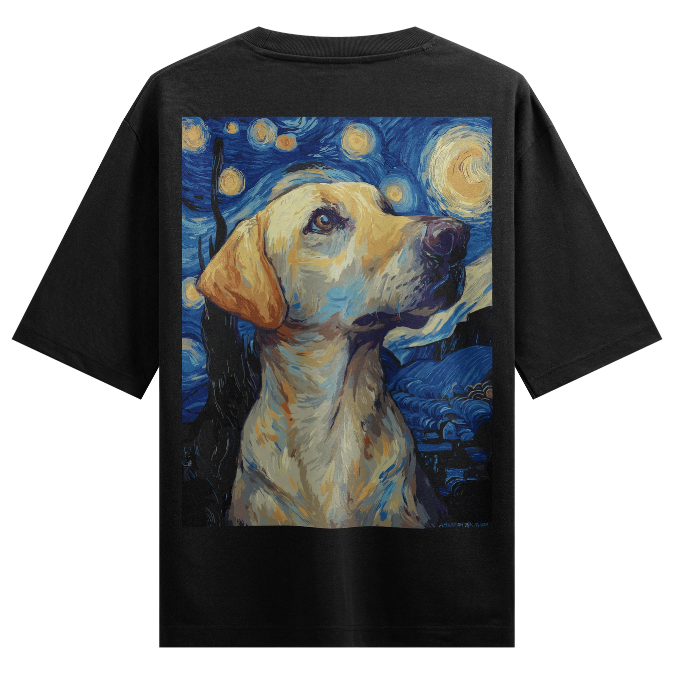 L VAN ARTOON 2024 artwork on PRDGY oversized t-shirt
