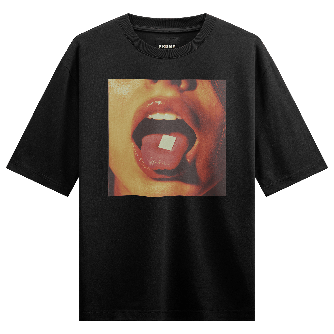 LSD artwork on PRDGY oversized t-shirt