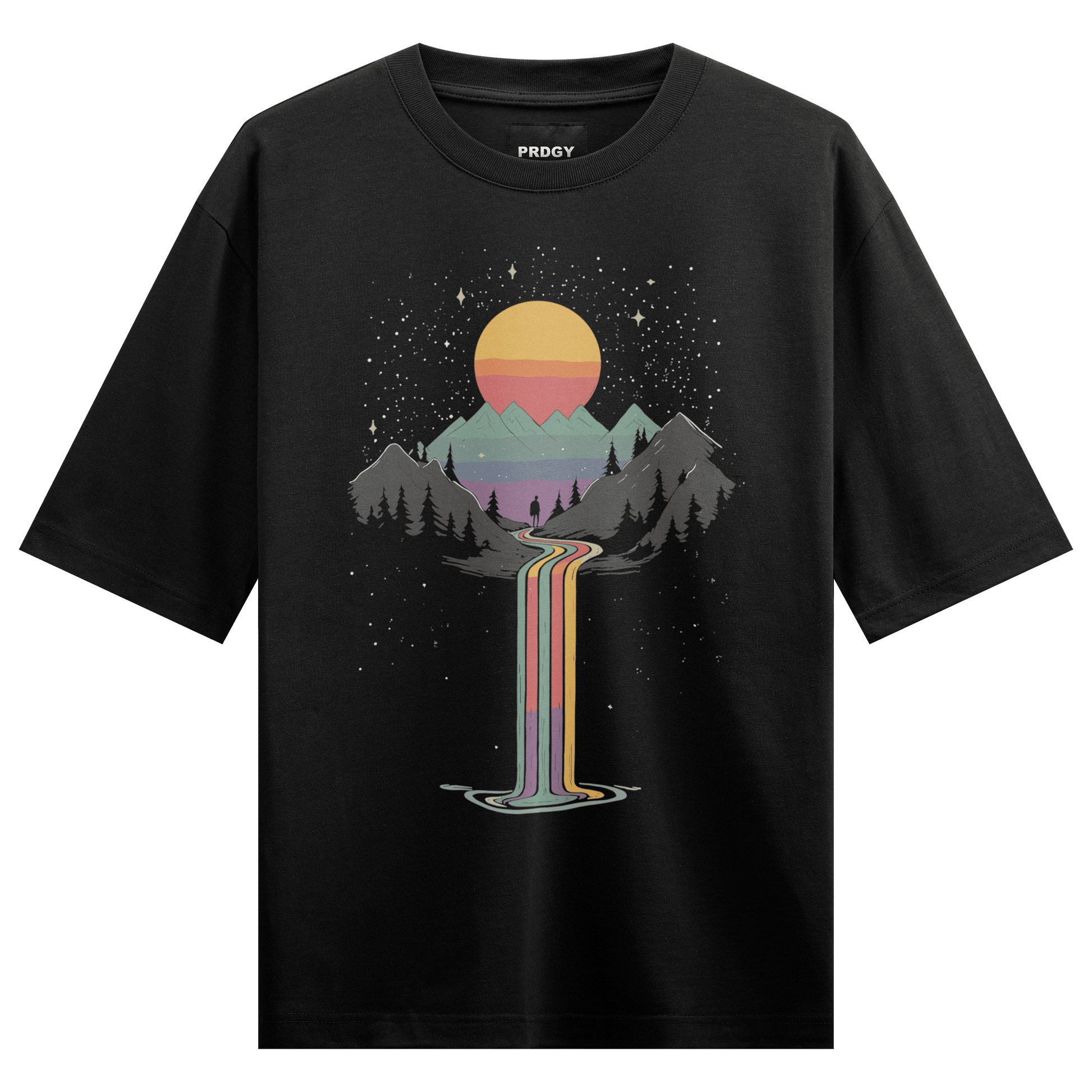 Prdgy PASTEL SUNSET Front Oversized T-Shirt - PRDGY