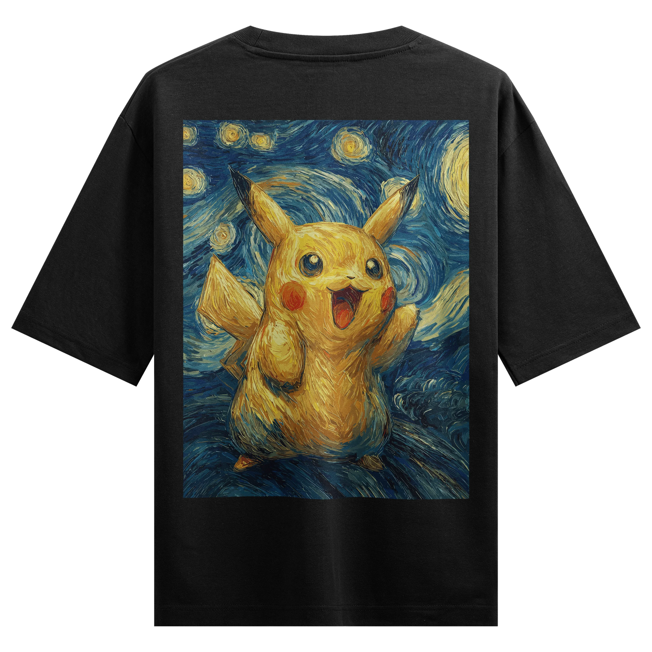 Pikachu artwork on PRDGY oversized t-shirt